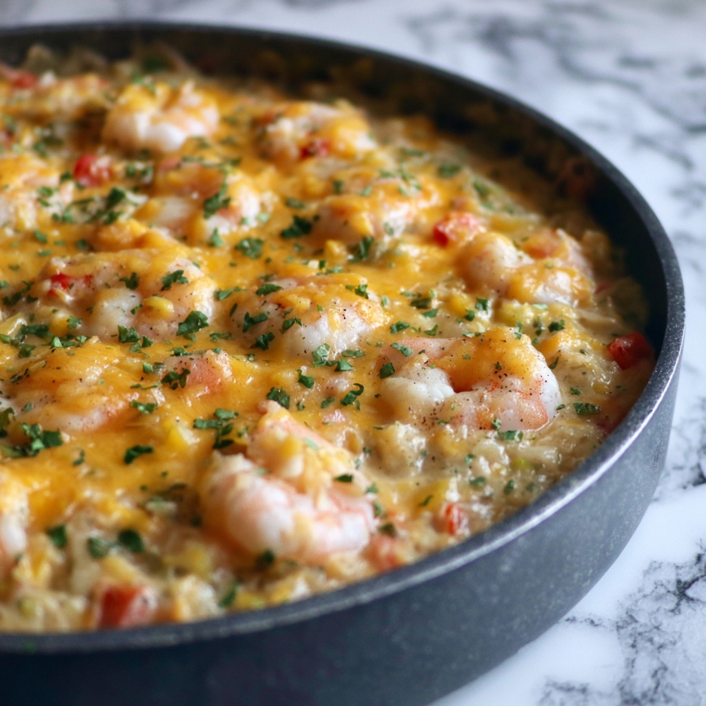 Cheesy Shrimp Casserole Recipe - Recipe Image