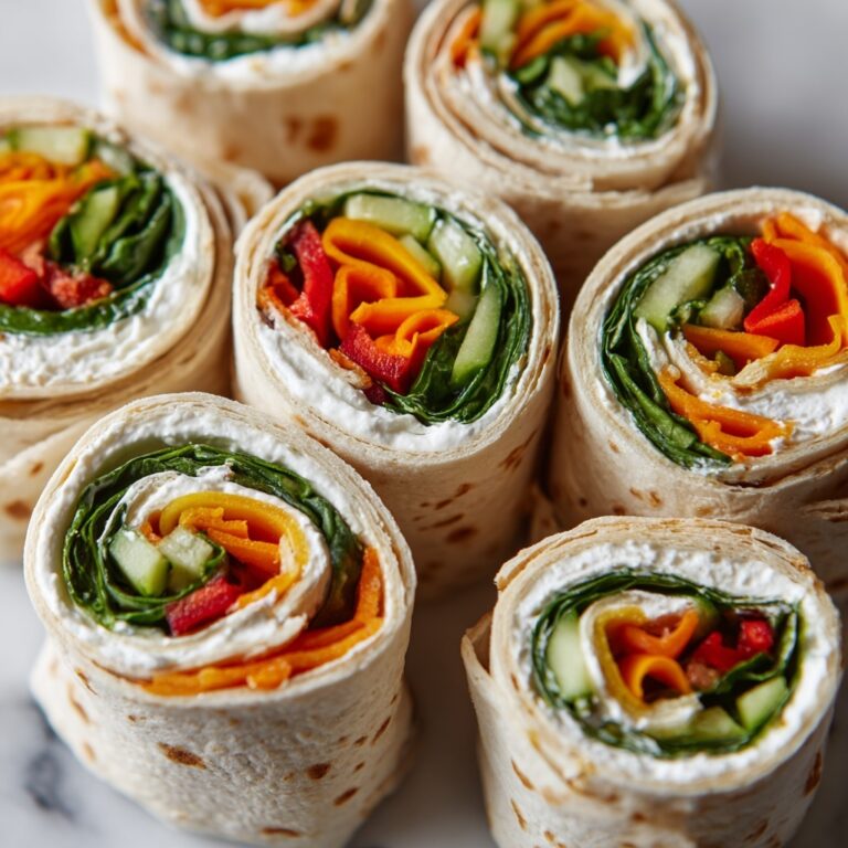 Fresh Vegetable Tortilla Roll-Ups Recipe