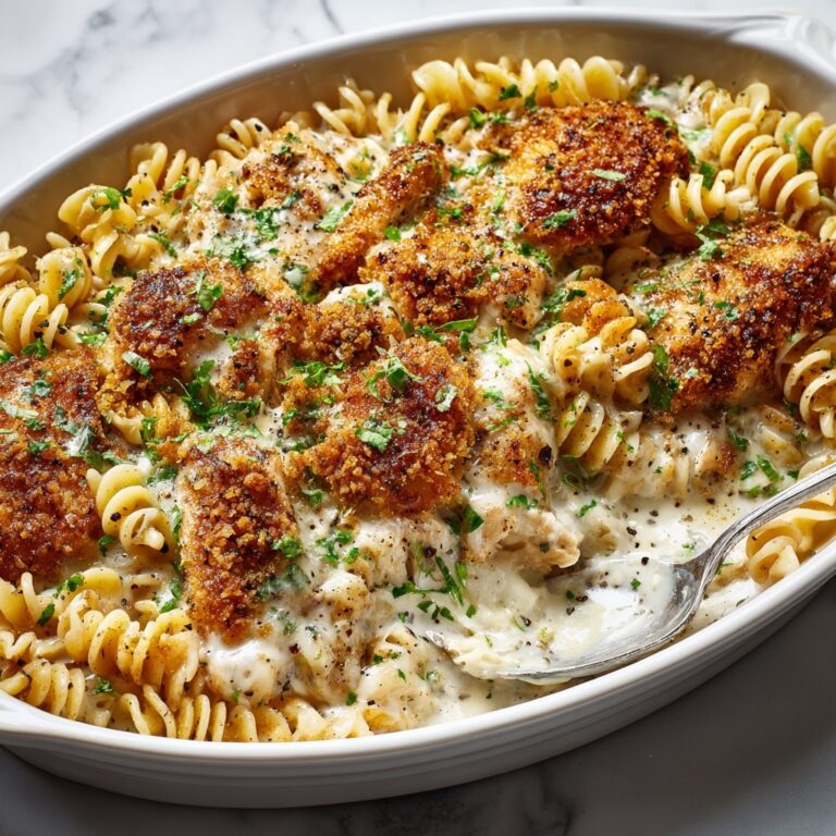 Creamy Garlic Parmesan Chicken Pasta Bake Recipe