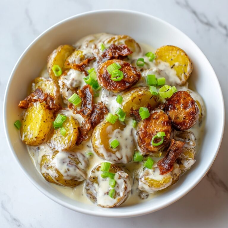 Crispy Smashed Potato Salad with Herbed Greek Yogurt Dressing Recipe