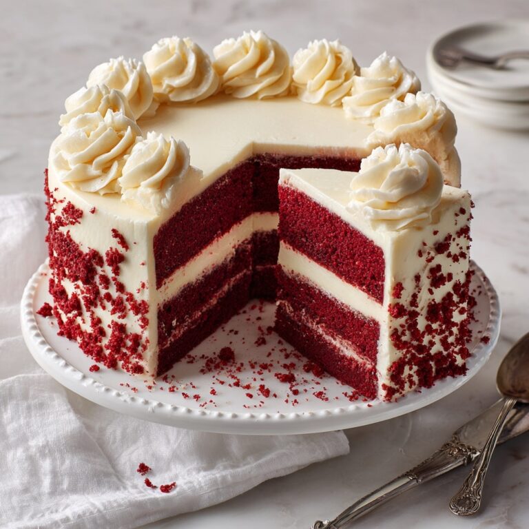 Red Velvet Layer Cake with Cream Cheese Frosting Recipe