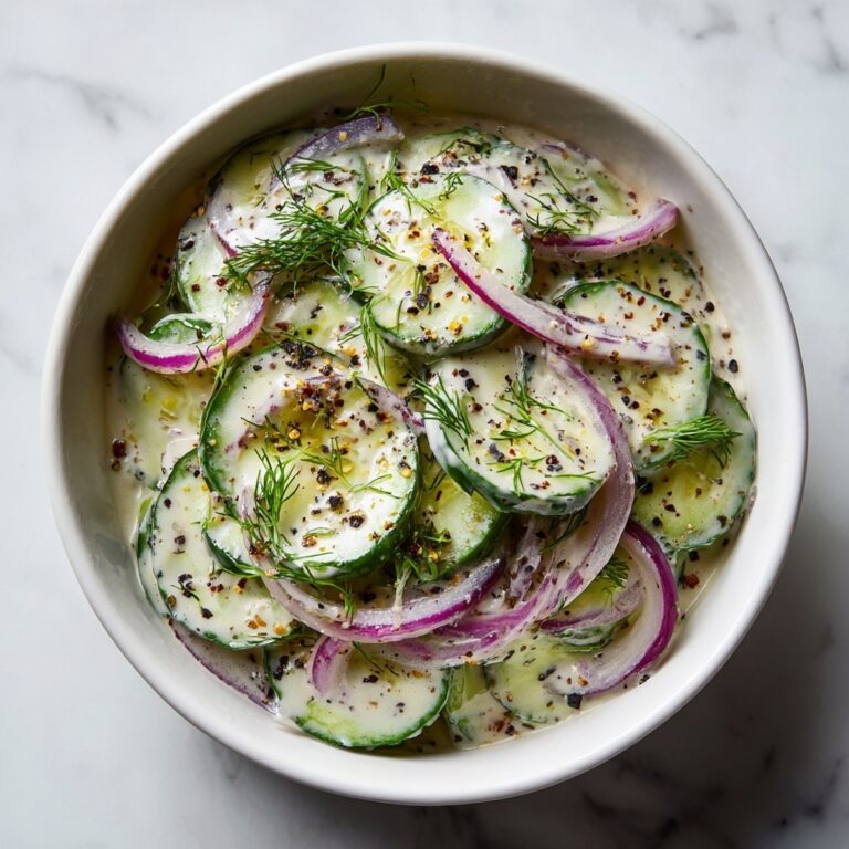 Creamy Cucumber Salad Recipe