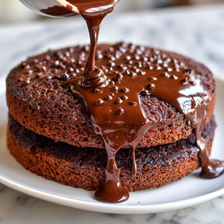Chocolate Brownie Cake with Fudge Brownie Mix and Rich Chocolate Ganache Recipe