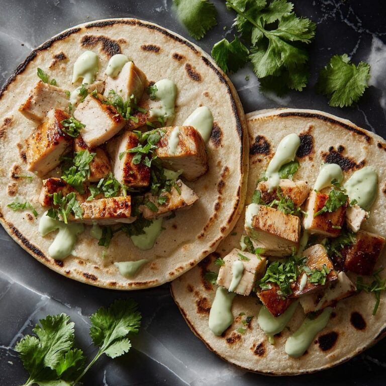 Garlic Butter Honey BBQ Chicken Tacos Recipe