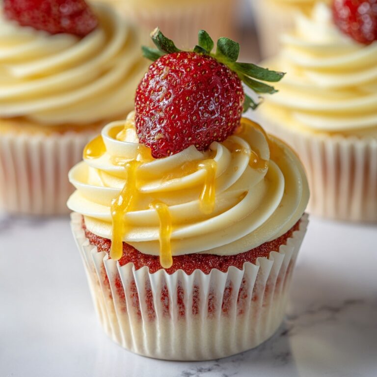 Strawberry Mango Cupcakes with Mango Buttercream Recipe