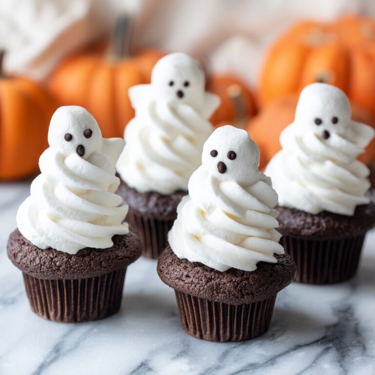 Ghoulish Ghost Cupcakes Recipe