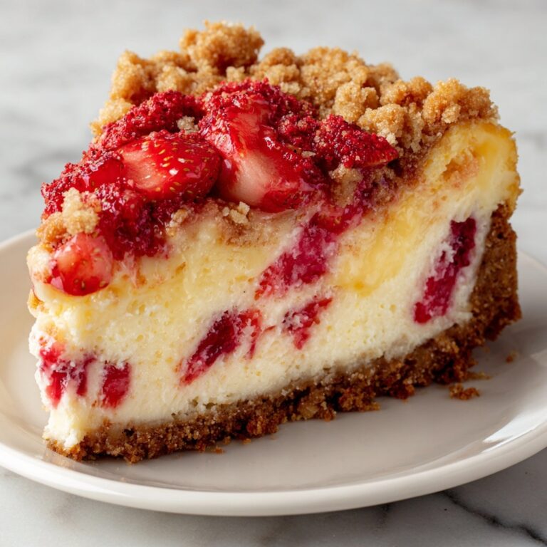 Strawberry Crunch Cheesecake Recipe
