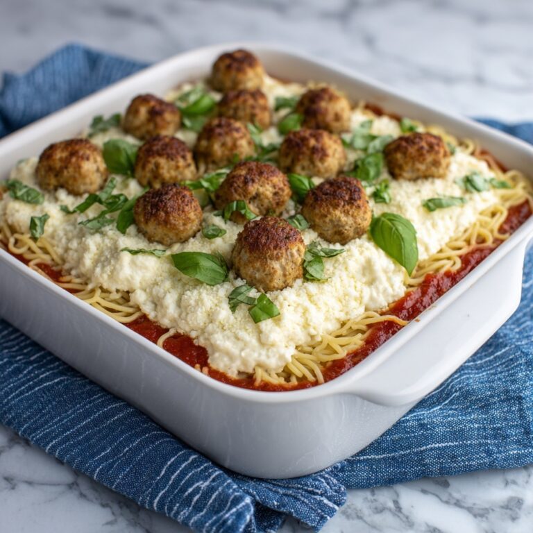 Baked Spaghetti and Meatballs Recipe