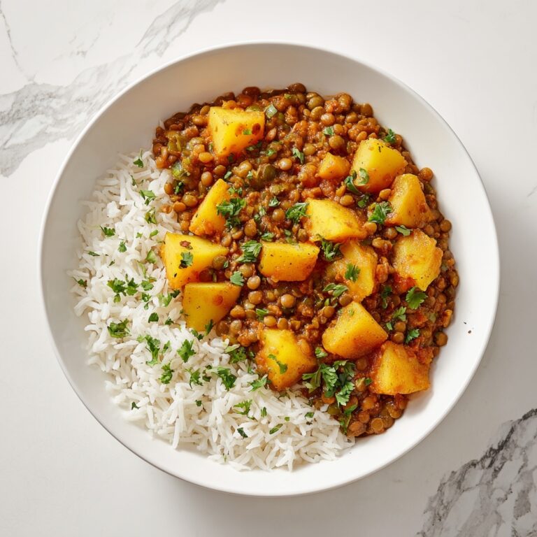 Vegan Butter Lentils and Potatoes Recipe