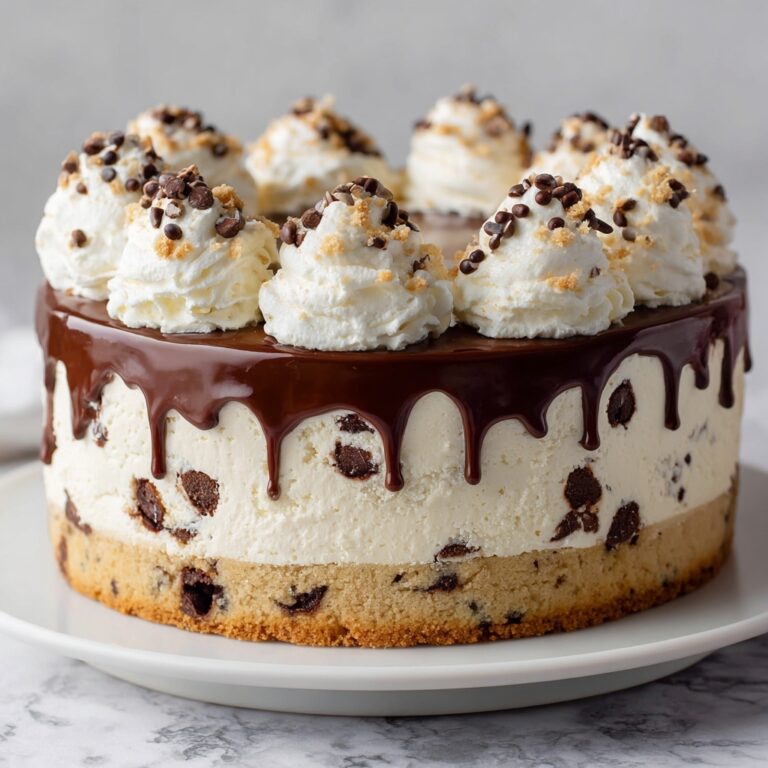 Chocolate Chip Cookie Dough Ice Cream Cake Recipe