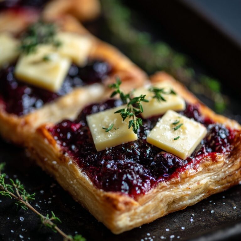 Cranberry Brie Tart with Pancetta Recipe