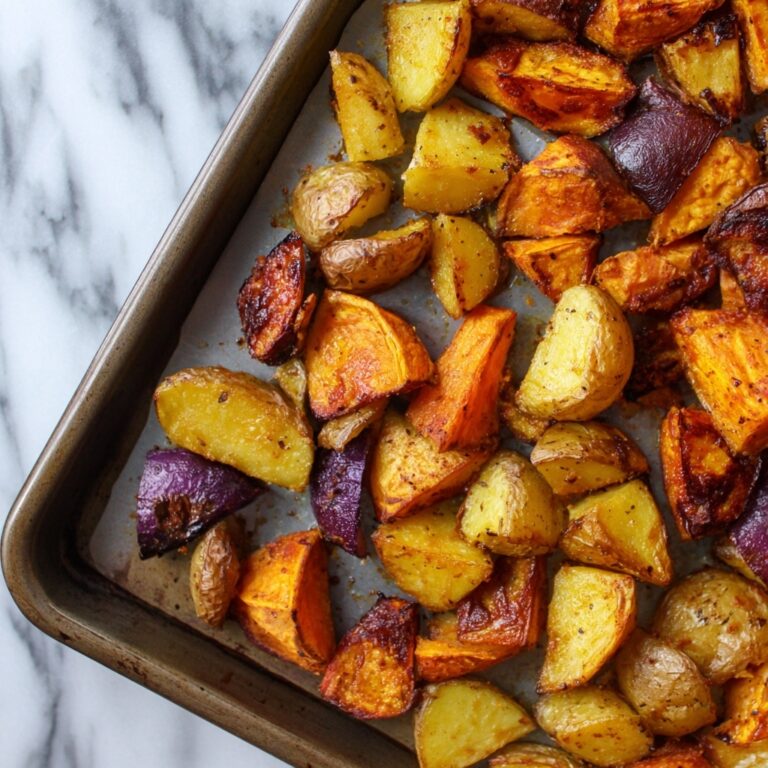 Roasted Apple Cinnamon Sweet Potatoes Recipe
