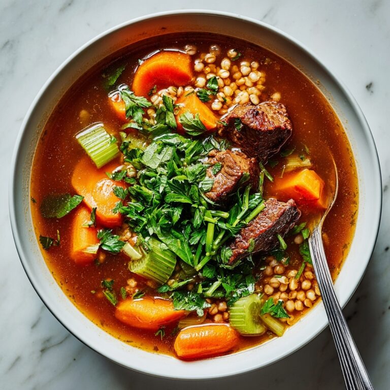 Hearty Beef Barley Soup Recipe
