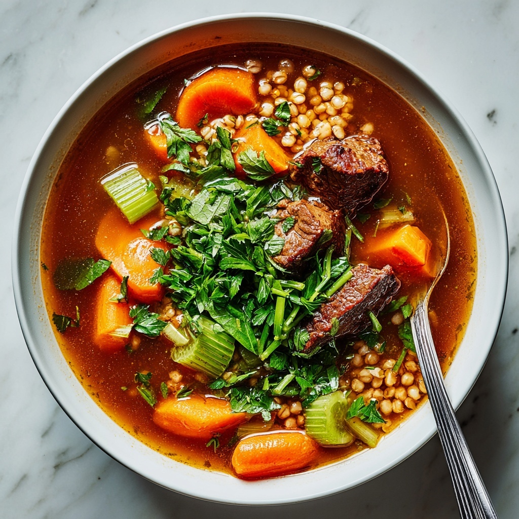 Hearty Beef Barley Soup Recipe - Recipe Image