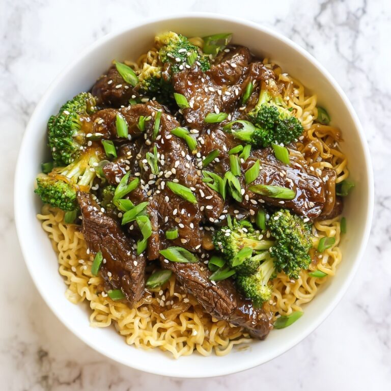 Sticky Beef Noodles Recipe
