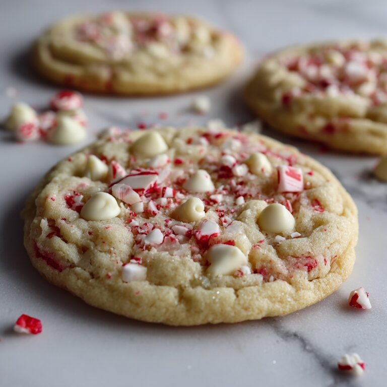 White Chocolate Candy Cane Cookies Recipe