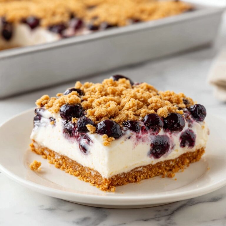 Lavender and Blueberry Cheesecake Bars Recipe