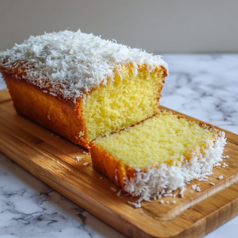 The Best & Easiest Coconut Loaf Cake Ever Recipe