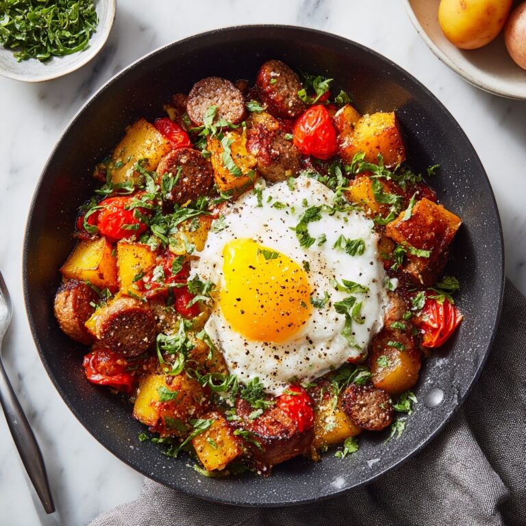 Roasted Potato & Sausage Hash with Spicy Tomato Butter Recipe