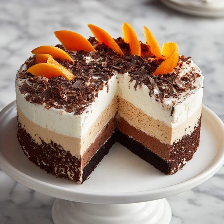 Chocolate Orange Cheesecake Layer Cake Recipe