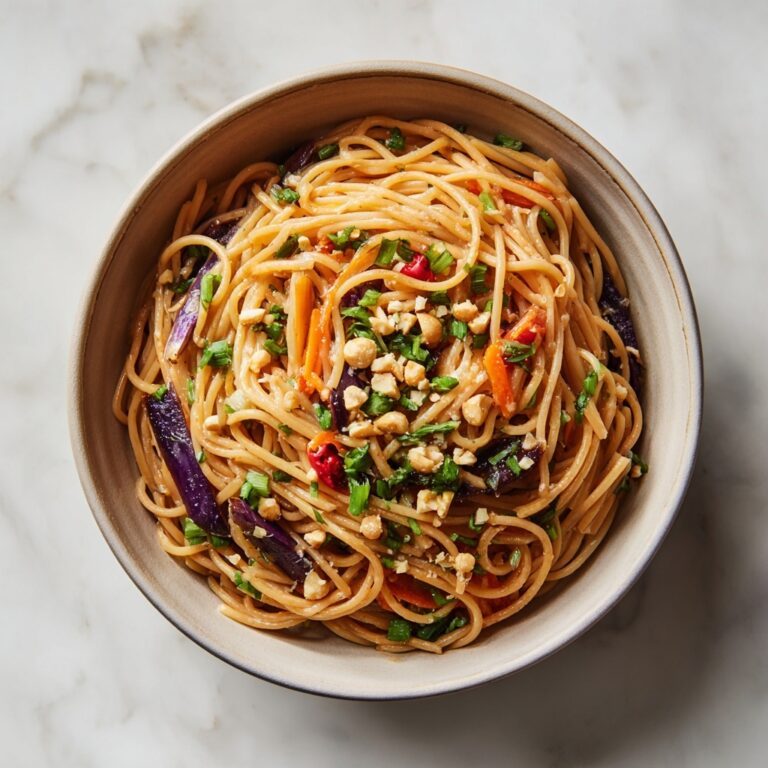 Soba Noodle Salad with Sesame, Spring Onion & Peanuts Recipe