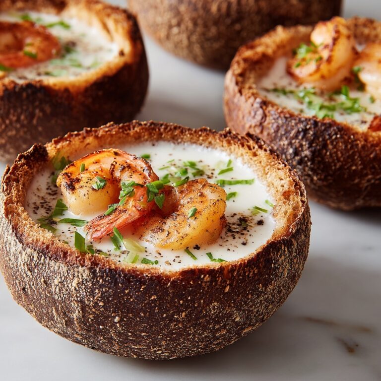 Stuffed Seafood Bread Bowl Recipe