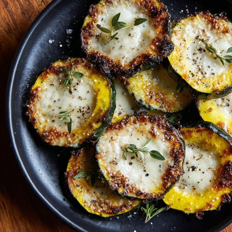 Crispy Baked Cheesy Squash Rounds Recipe