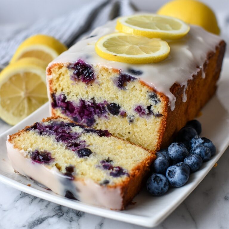 Lemon Blueberry Bread with Lemon Glaze Recipe