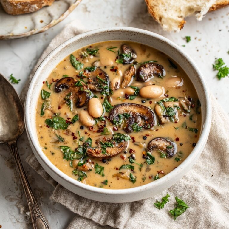 Cozy White Bean Mushroom Stew (Vegan) Recipe