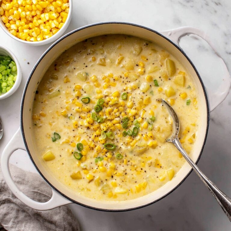 Creamy Potato and Corn Chowder with Bacon Recipe