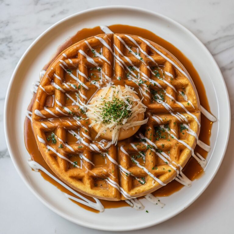 Osaka Okonomiyaki Waffles: A Crispy Japanese Savory Twist Recipe