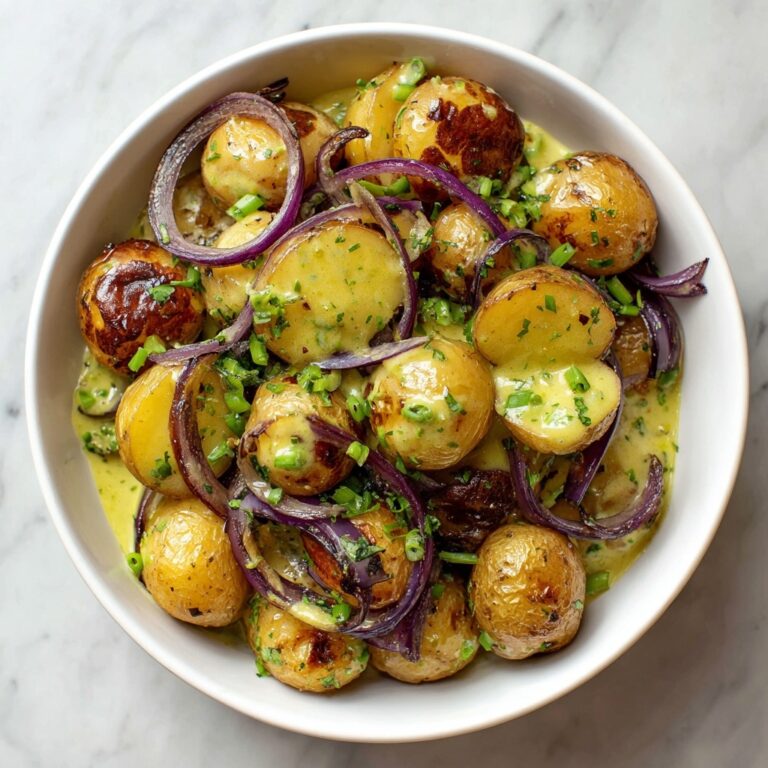 Warm Potato Salad with Spring Onions and Mustard Dressing Recipe