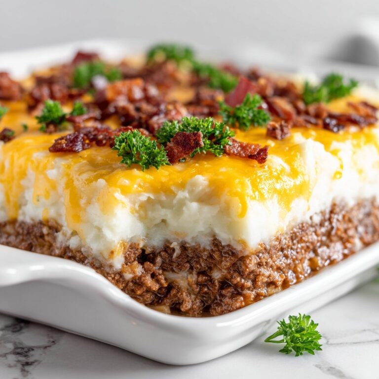 Mashed Potato Meatloaf Casserole Recipe