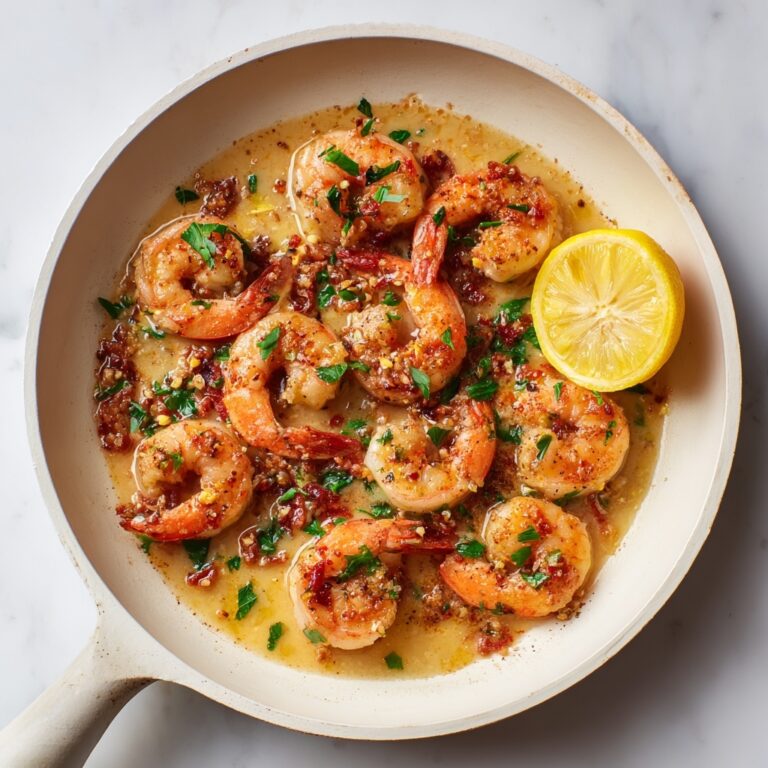 Garlic Butter Shrimp with Lemon, Herbs, and White Wine Recipe