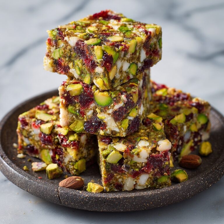 Nutritious Keto Pistachio Cranberry Energy Bars Recipe