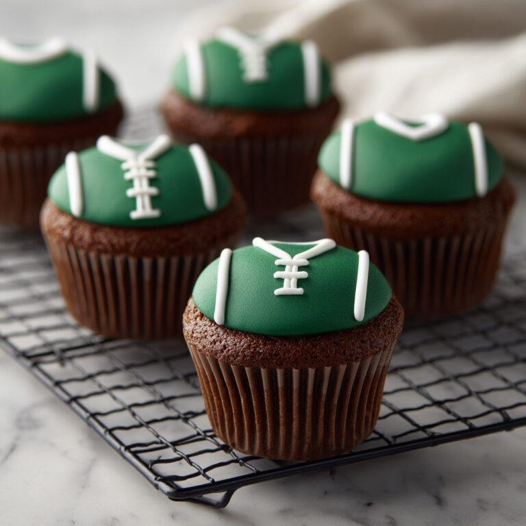 Easy Football Cupcakes for Game Day Fun Recipe