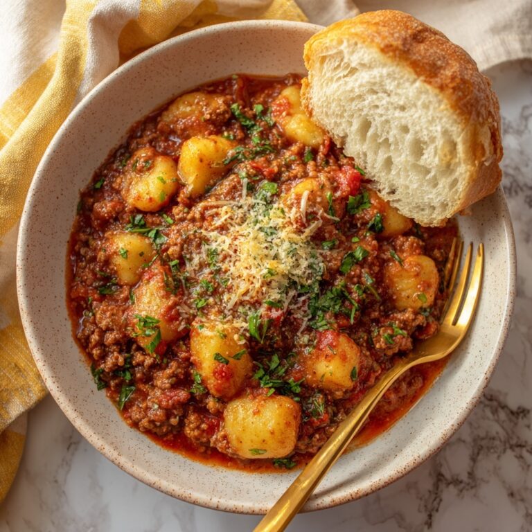 Cozy Gnocchi Bolognese Recipe