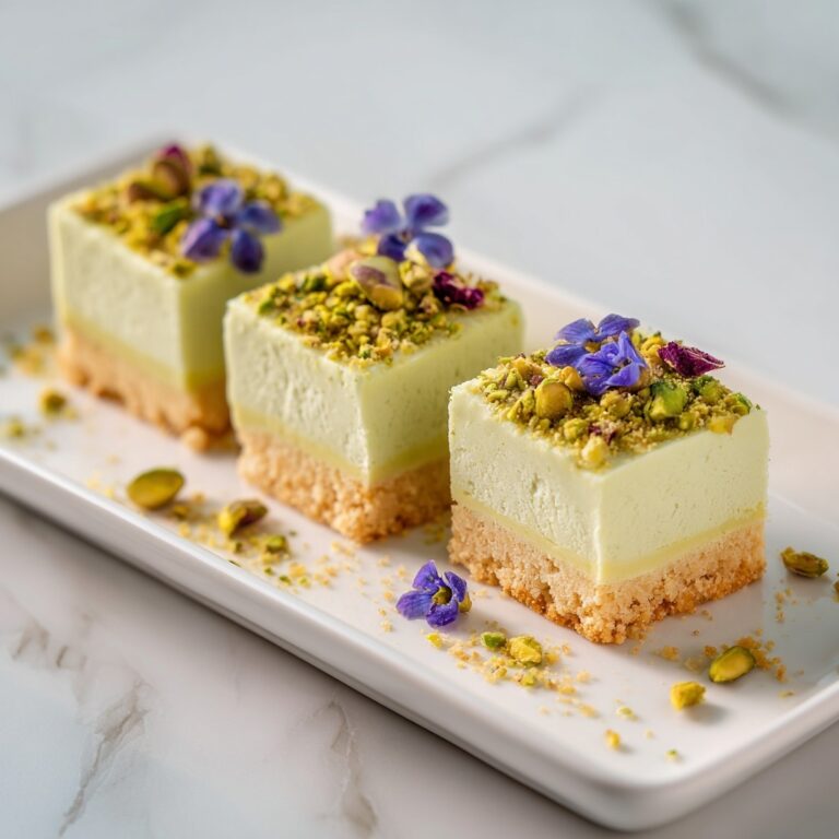 Irresistible Pistachio Cream Cheesecake Bars Recipe