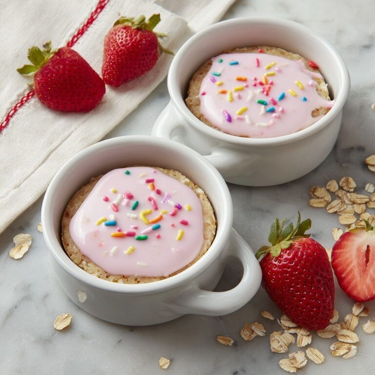 Strawberry Pop-Tart Protein Baked Oats Recipe