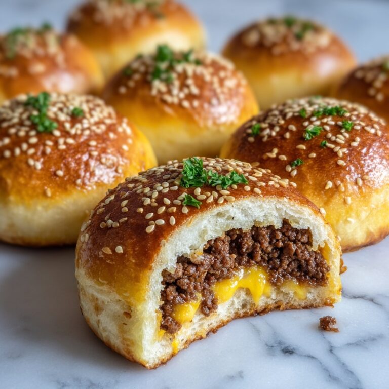 Garlic Parmesan Cheeseburger Bombs Recipe
