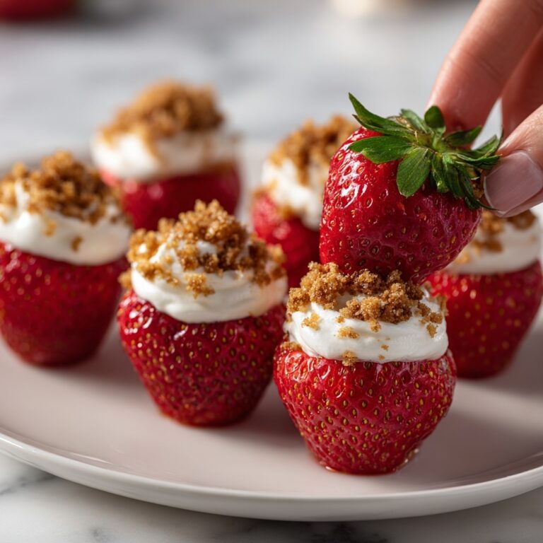 Cheesecake Stuffed Strawberries Recipe