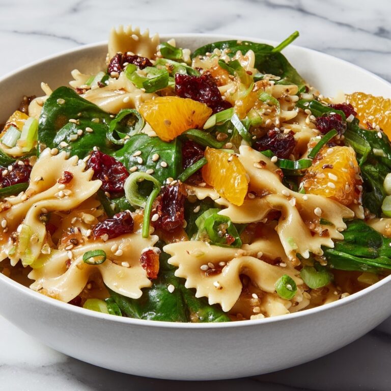 Mandarin Orange and Spinach Pasta Salad Recipe