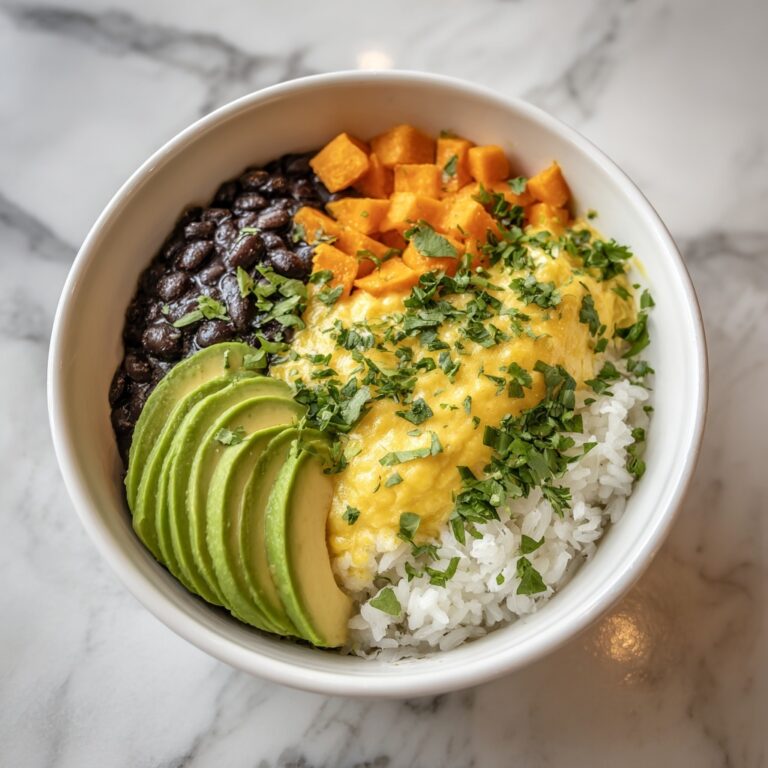 Southwest Sweet Potato Black Bean & Rice Skillet Recipe
