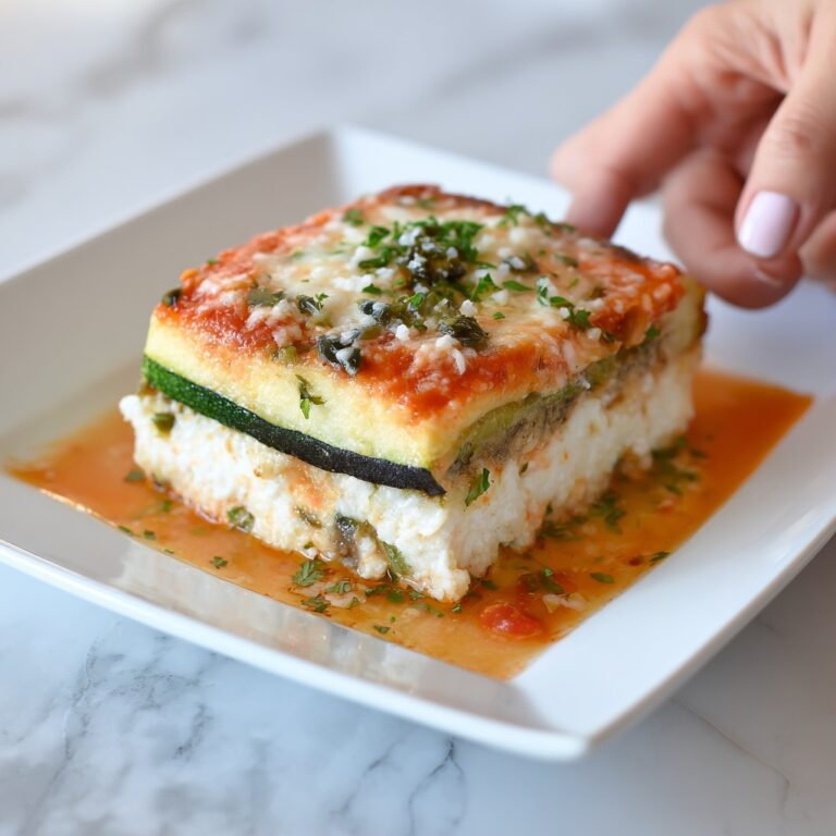 Layered Zucchini Ricotta Melts with Marinara Recipe