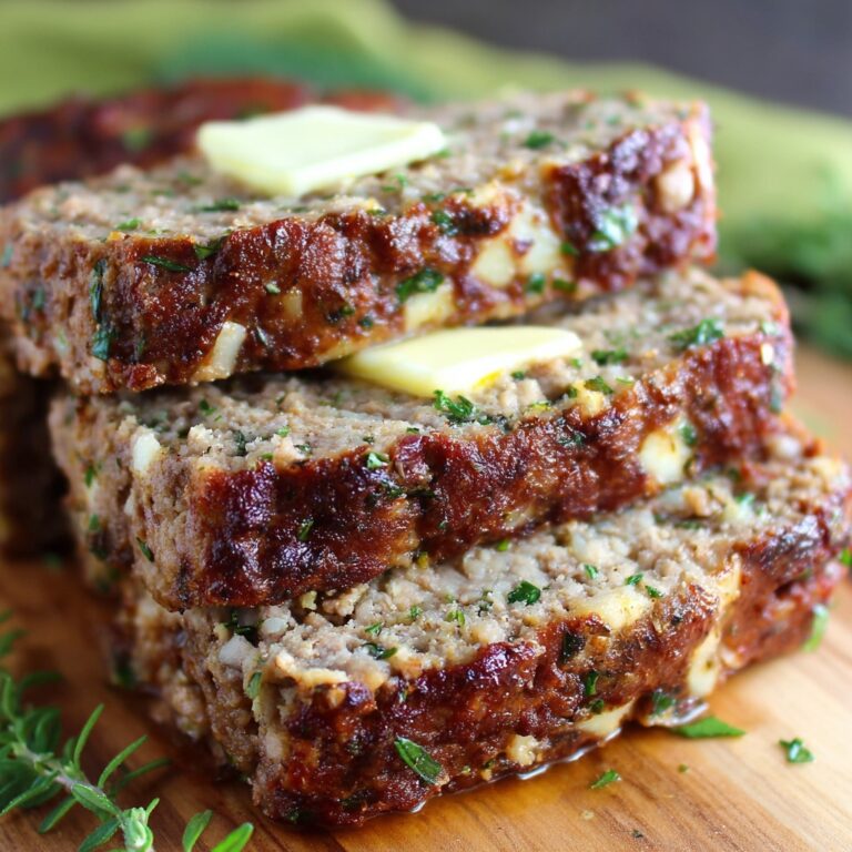 Garlic Parmesan Chicken Meatloaf Recipe