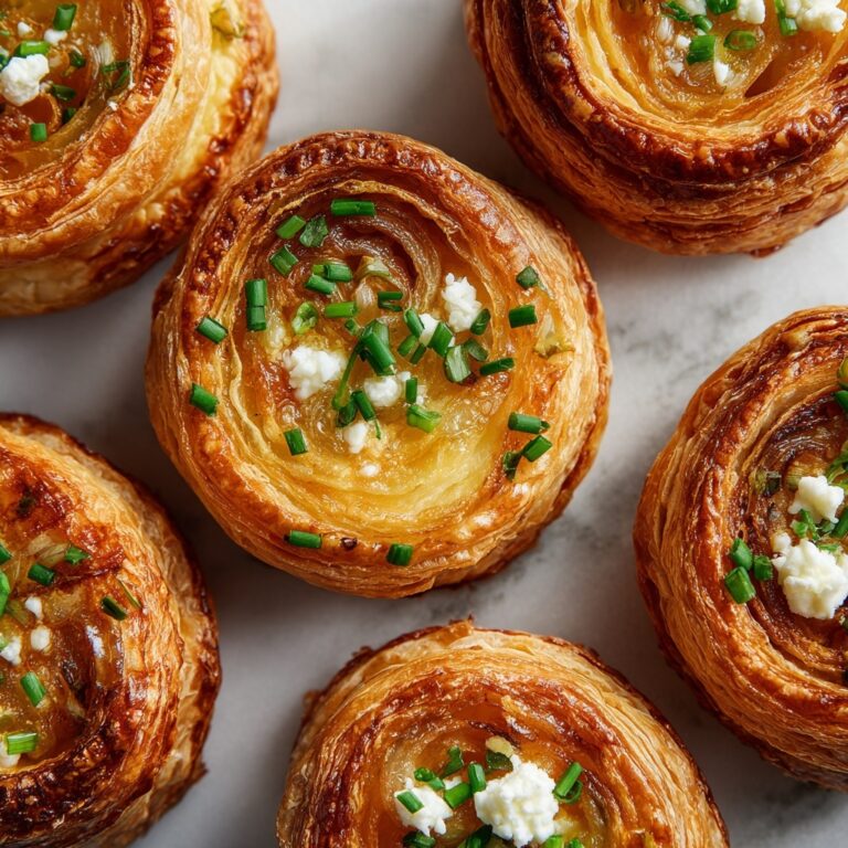 Caramelized Onion and Feta Puff Pastry Tarts Recipe
