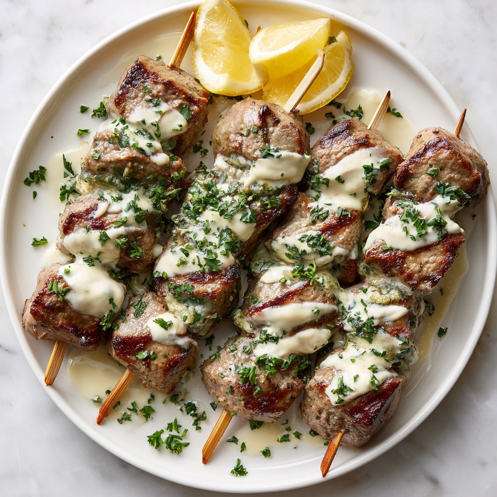 Tasty Chicken Kofta with Garlic Yogurt Sauce Recipe - Recipe Image