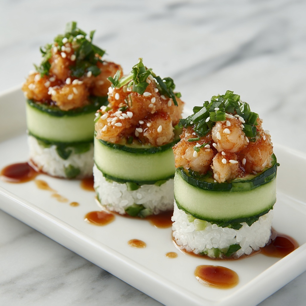 Spicy Shrimp Sushi Stacks: Bold Flavors in Every Layer Recipe - Recipe Image