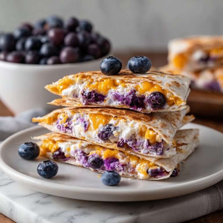Blueberry Breakfast Quesadilla Recipe