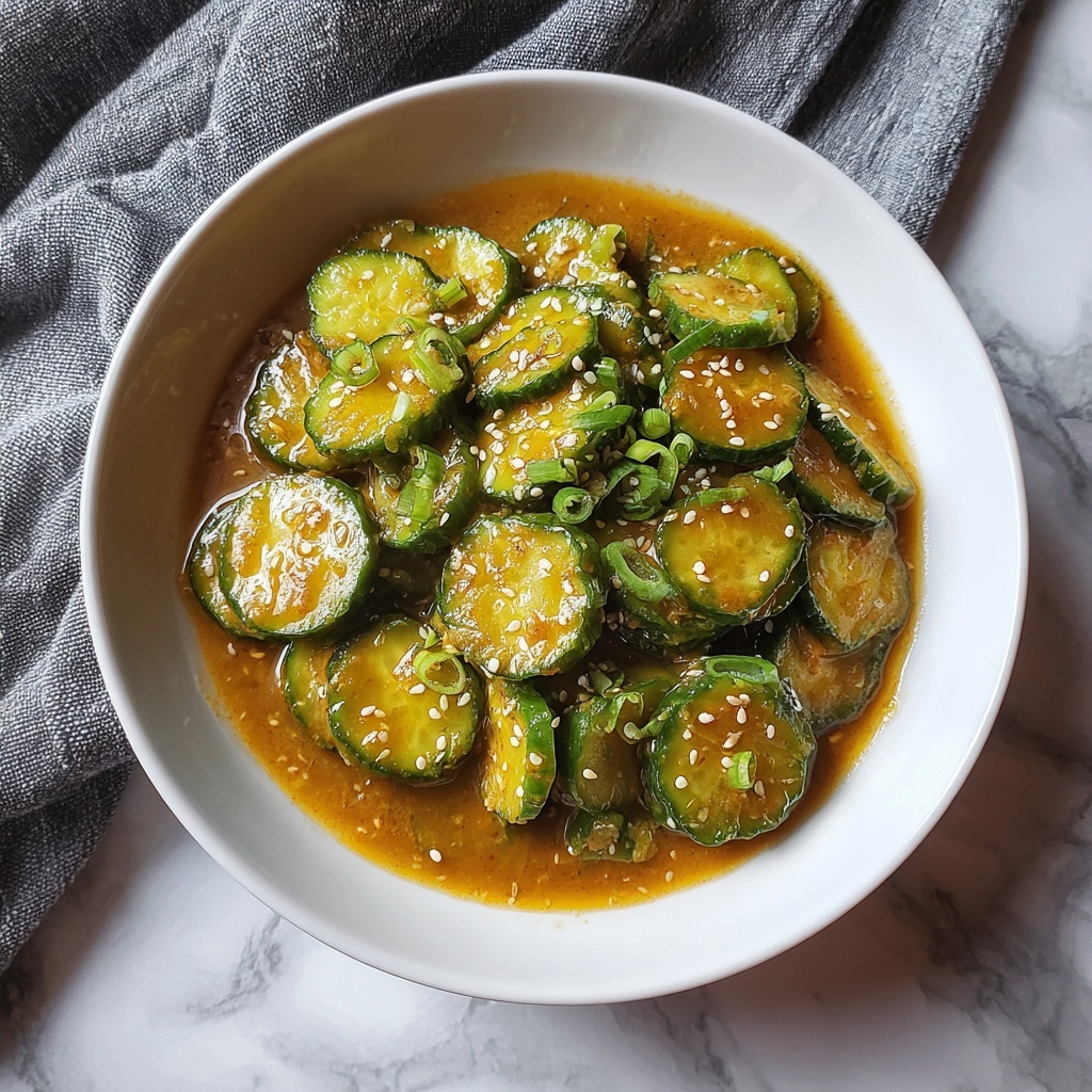 Cucumbers in Spicy Peanut Sauce: A Crunchy Delight Recipe - Recipe Image